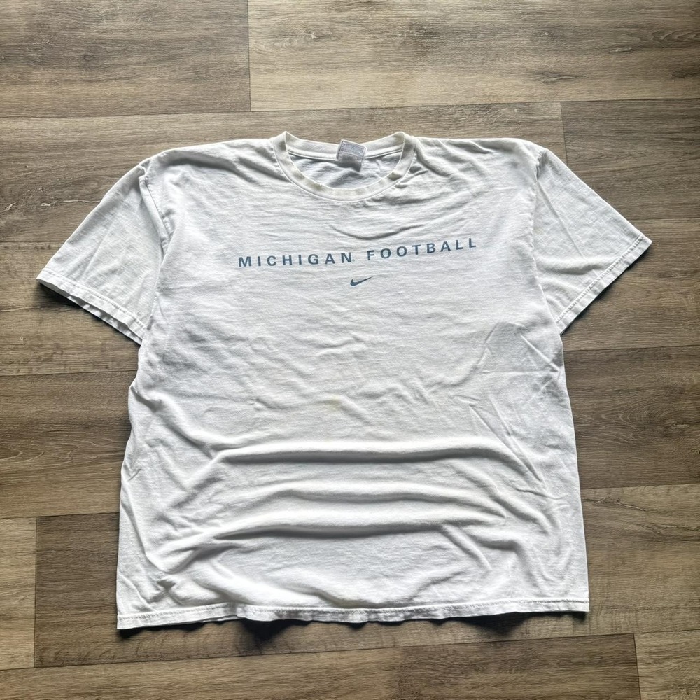 michigan football center swoosh nike tee